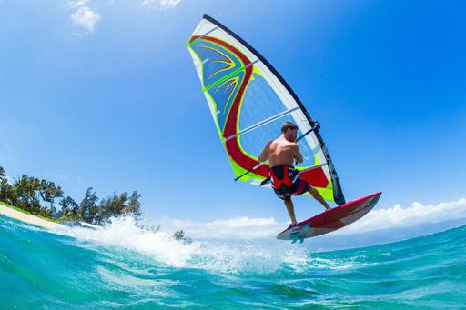 man doing water sports