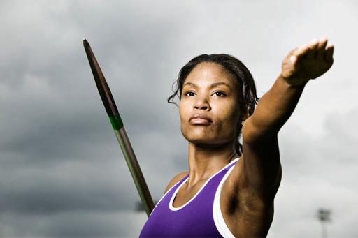 Woman throwing Javeline 